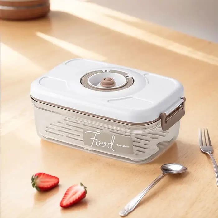 Boîte de conservation alimentaire sous vide avec pompe à vide