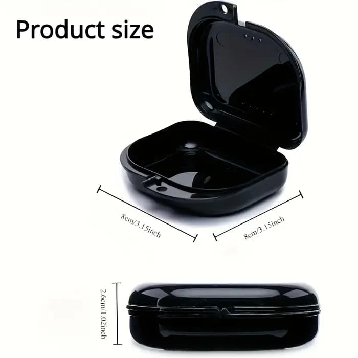 Boîte de rangement de bain pour prothèses dentaires