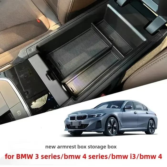 Boîte de rangement d'accoudoir intérieure pour BMW série 3 4 G20 G21 G28 2020 2021 2022 2023 2024 pour 320i 330i 430i
