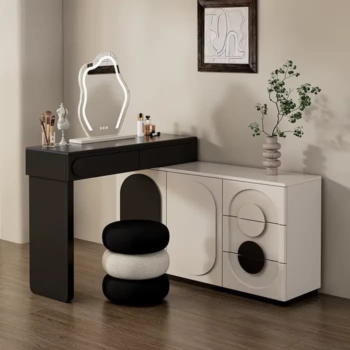Table de toilette avec rangement