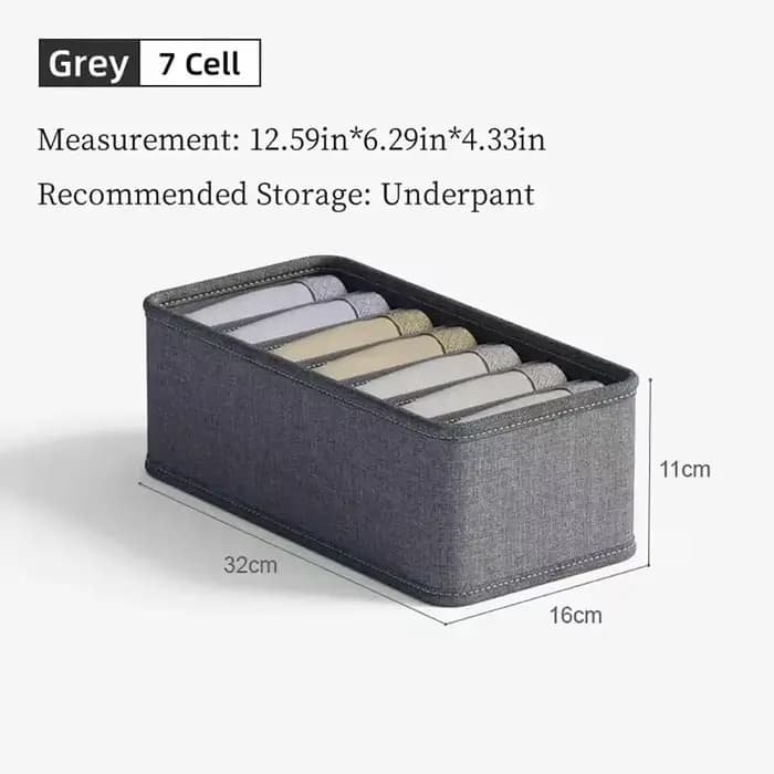 Organisateur de placard pliable en tissu pour sous-vêtements