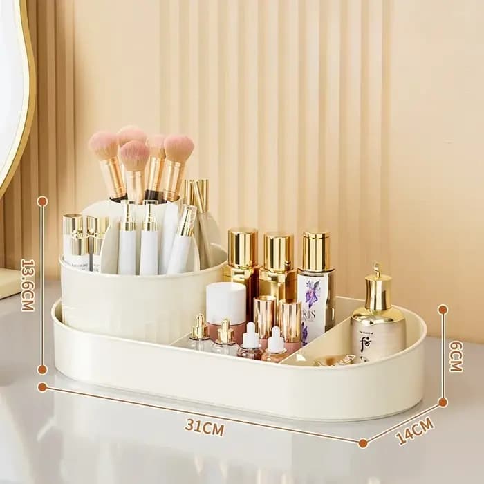 Organisateur de cosmétiques multi-niveaux pour tiroir, boîte de rangement, support pour pinceaux de