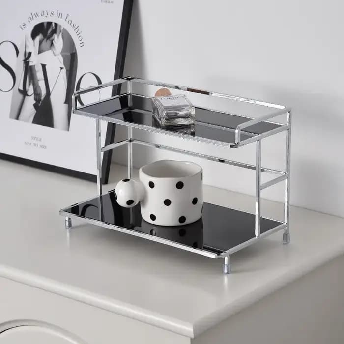 Support de rangement en couches de bureau en métal