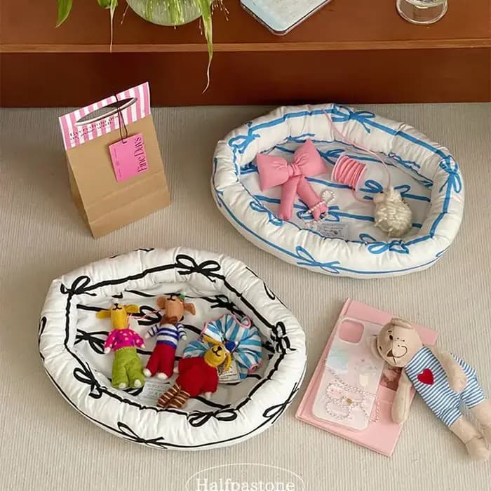 Panier de rangement à nœud coréen