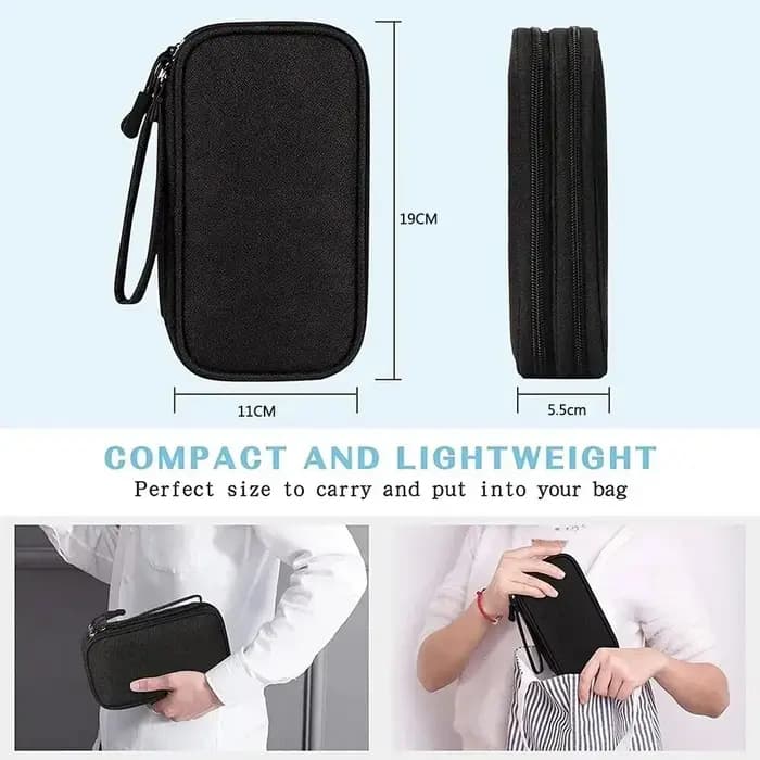 1Pc nouveau sac de rangement de voyage organisateurs de rangement de câbles pochette étui de transpo