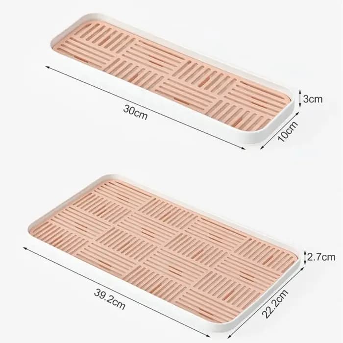 Égouttoir à vaisselle détachable à double couche avec grille de drainage