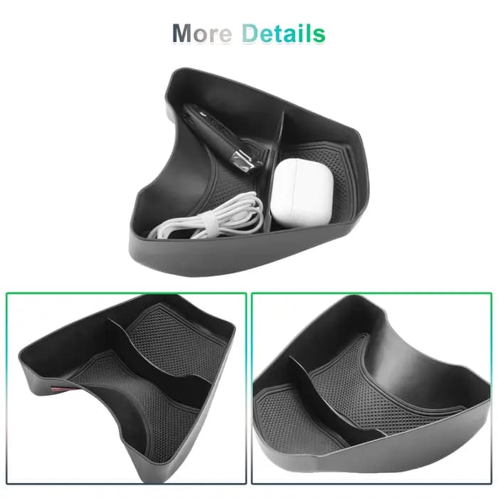 RUIYA pour Renault Twingo 3 2014-2024 Boîte de rangement pour console centrale de voiture Conteneur