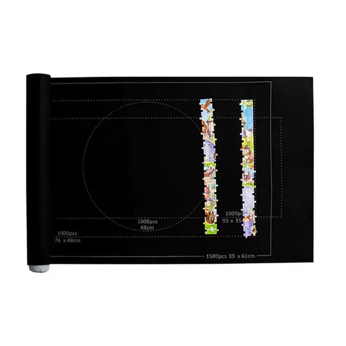 Tapis de puzzle en rouleau de feutre, tapis de jeu, couverture pour jusqu'à 1500 pièces, accessoires