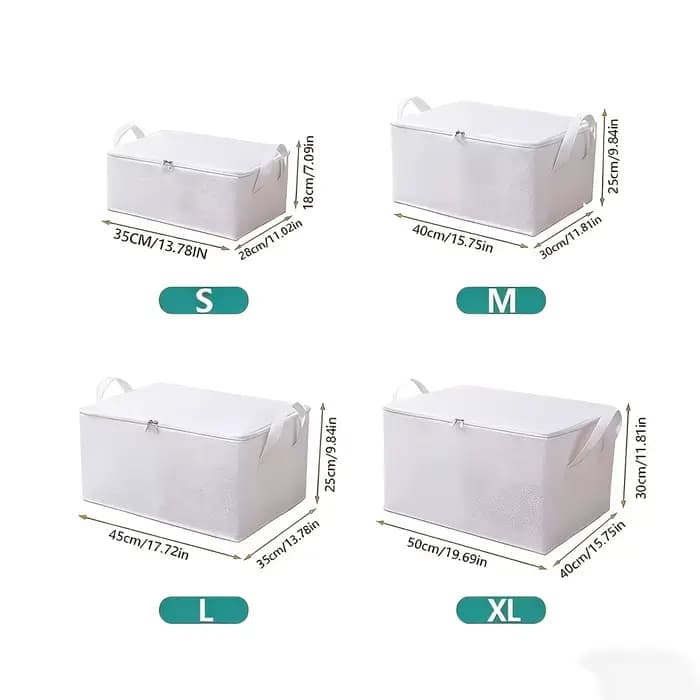 Boîte de rangement sous le lit grande capacité | Conception pliable et peu encombrante