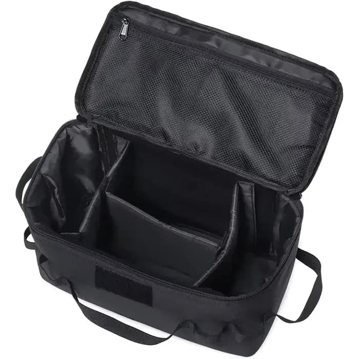 Sac de Rangement Grande Capacité pour Camping en Plein Air – Idéal pour Bouteilles de Gaz, Récipients, Ustensiles de Pique-nique et Piquets de Sol – Organisez Votre Équipement