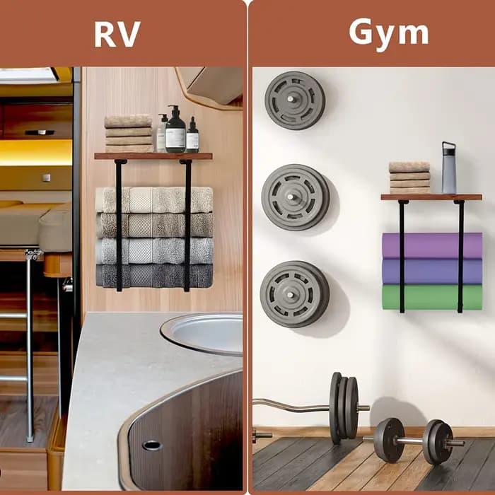Porte-serviettes pour la décoration murale de la salle de bain