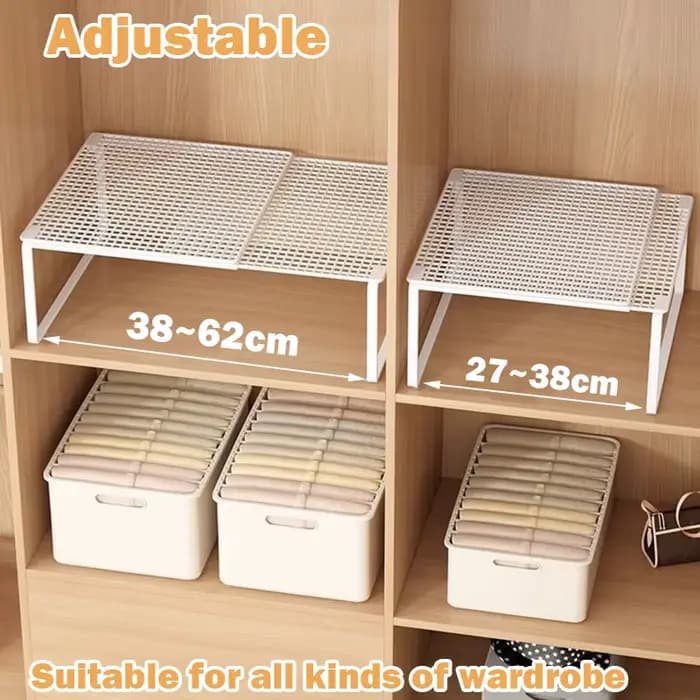 Panneau de séparation en couches évolutif pour garde-robe
