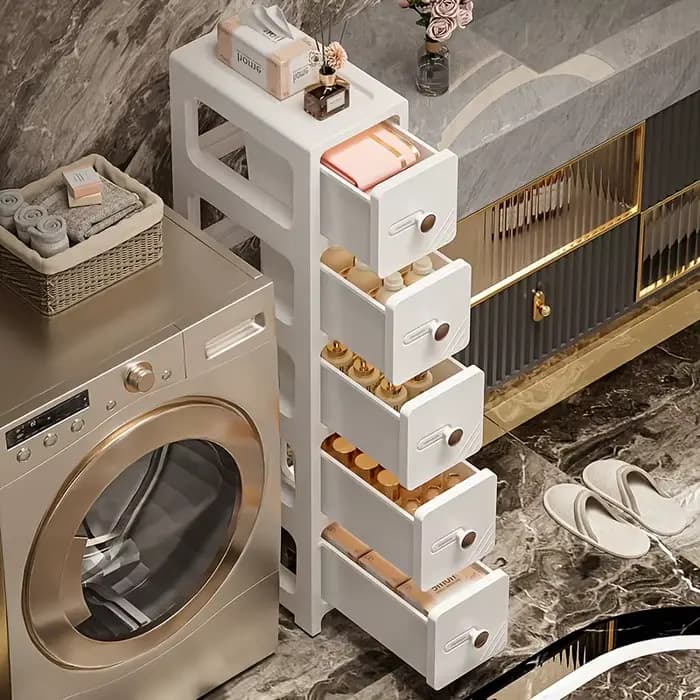 Armoire de rangement à espace étroit pour la maison - Style tiroir