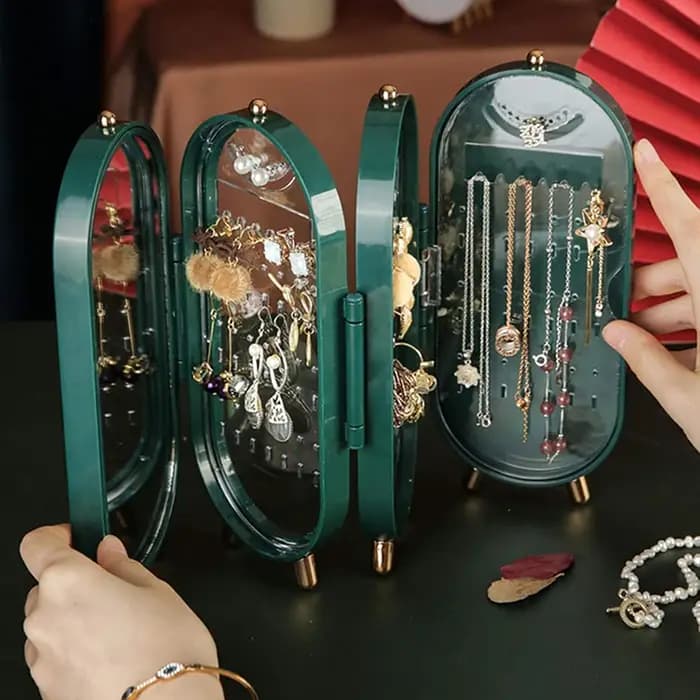 Support à boucles d'oreilles pliable pour femmes