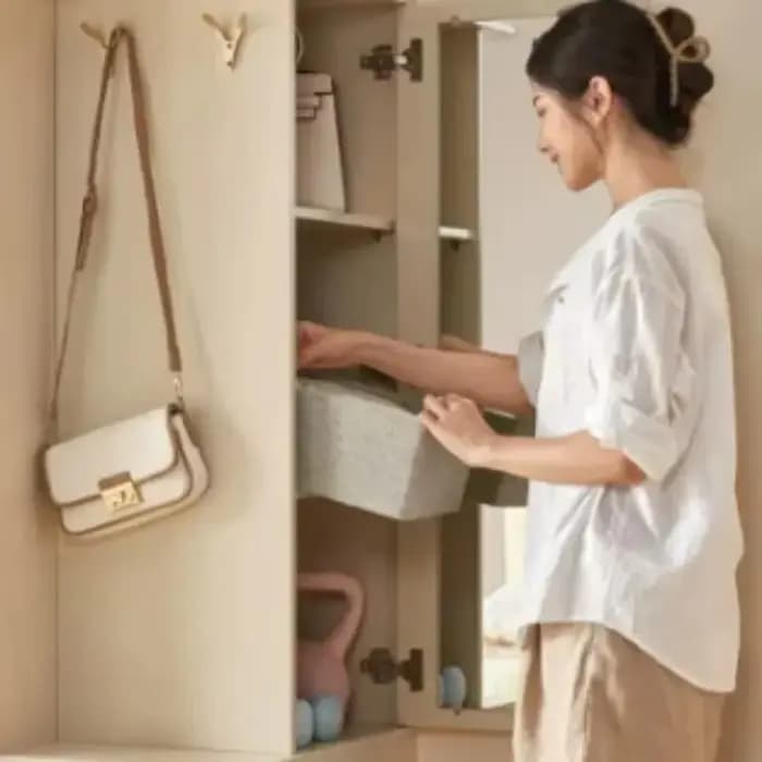 Armoire Moderne Élégante pour Vêtements Suspendus, Gain de Place, Idéale pour Chambre, Hôtel, Mobilier de Maison de Luxe