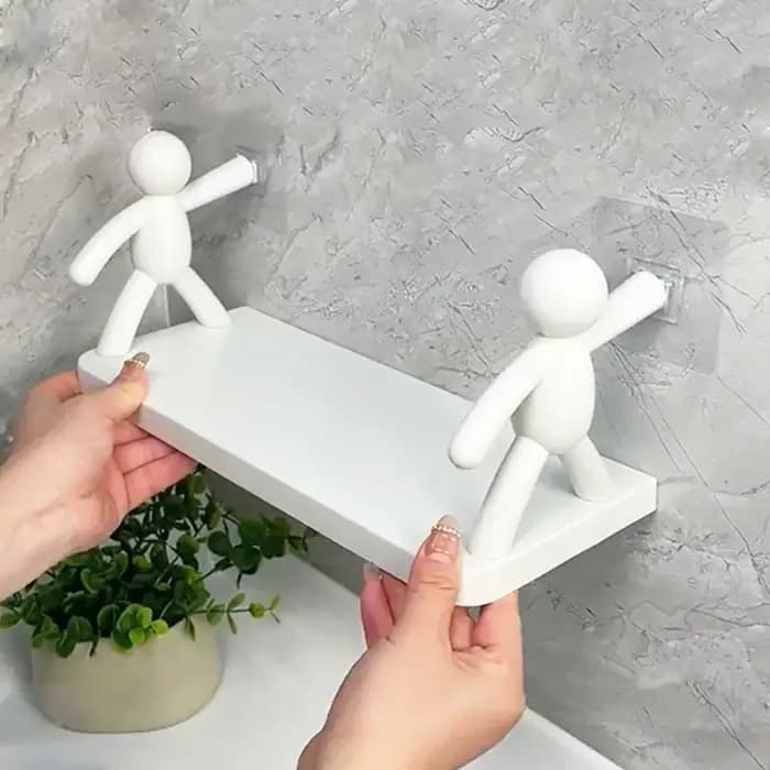 Supports de rangement auto-adhésifs pour shampoing de salle de bain