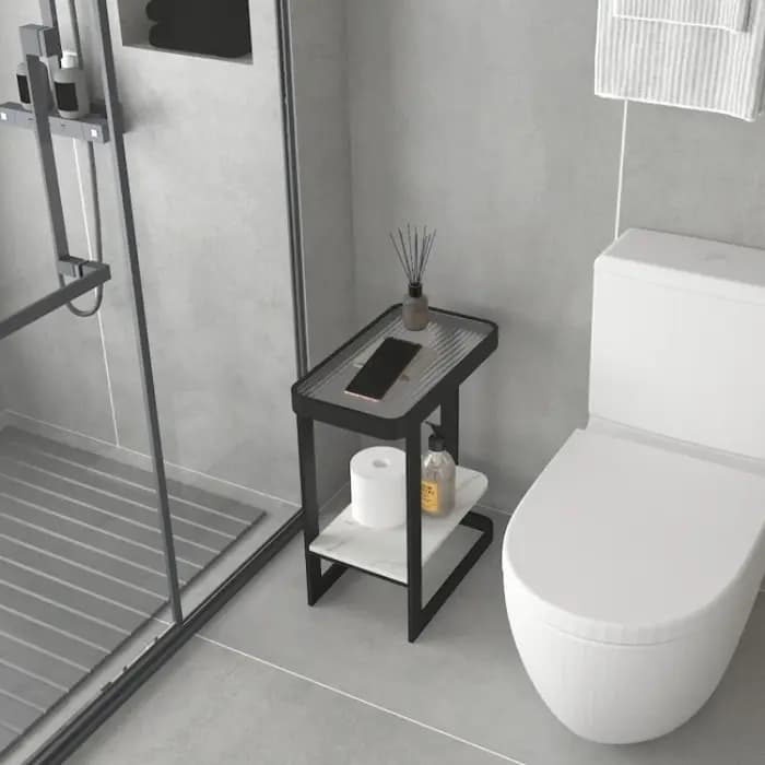Étagère de rangement de salle de bain étroite