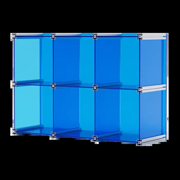 EpeiusHome-Étagère de rangement à grille acrylique pour articles ménagers