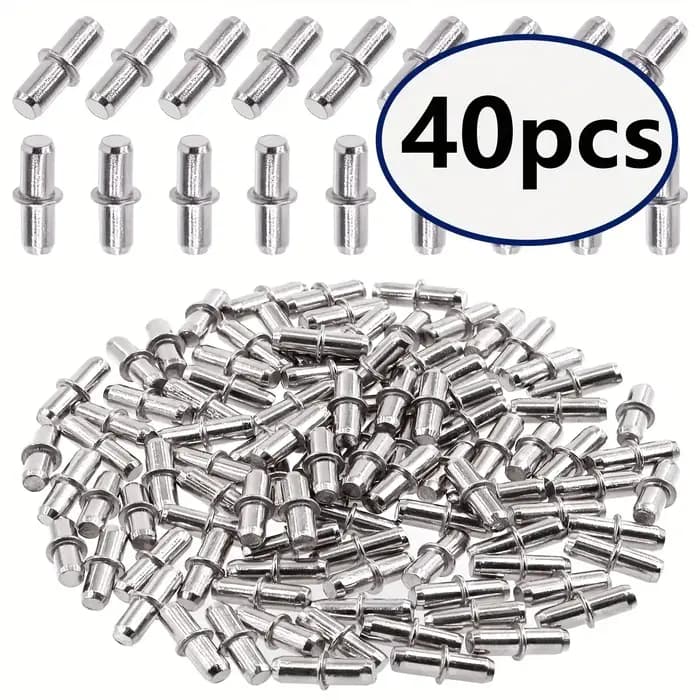 40 pièces broches d'étagère panneau de couche murale broches de fixation pièces broches de Support g
