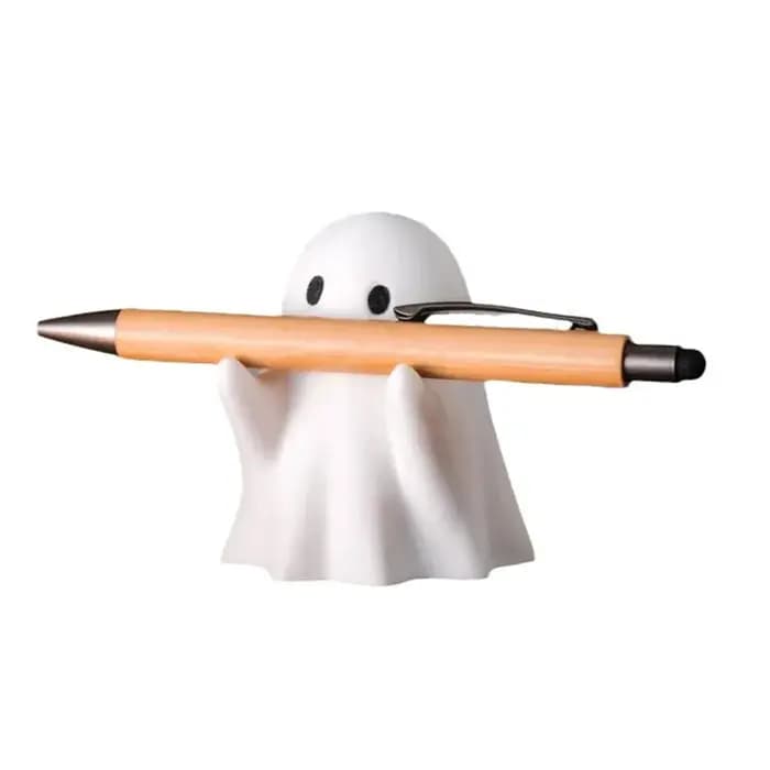Porte-stylo fantôme - Rangement de bureau en plastique mignon