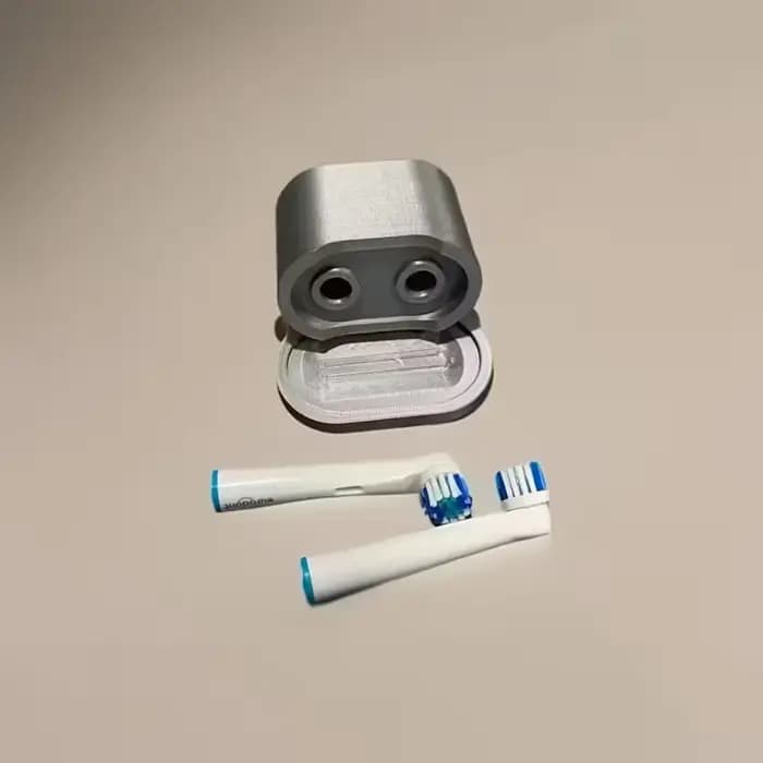 Boîte de rangement pour têtes de brosse à dents électriques