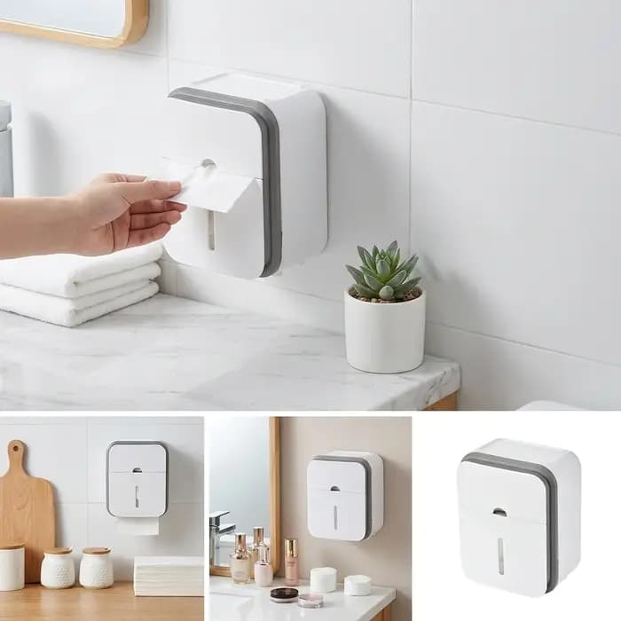 Boîte de rangement pour papier toilette imperméable