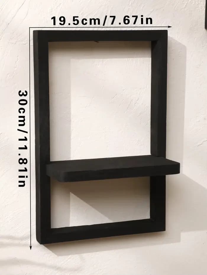Présentoir en bois étagères flottantes mur rustique noir rangement étagères en bois pour chambre cui