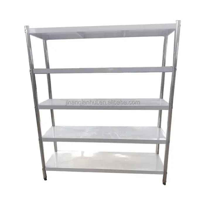 Étagères en acier inoxydable, 1800x500x1550mm SUS304, étagère de rangement à 4 niveaux, étagère en fil métallique robuste, équipement de cuisine pour chambre froide
