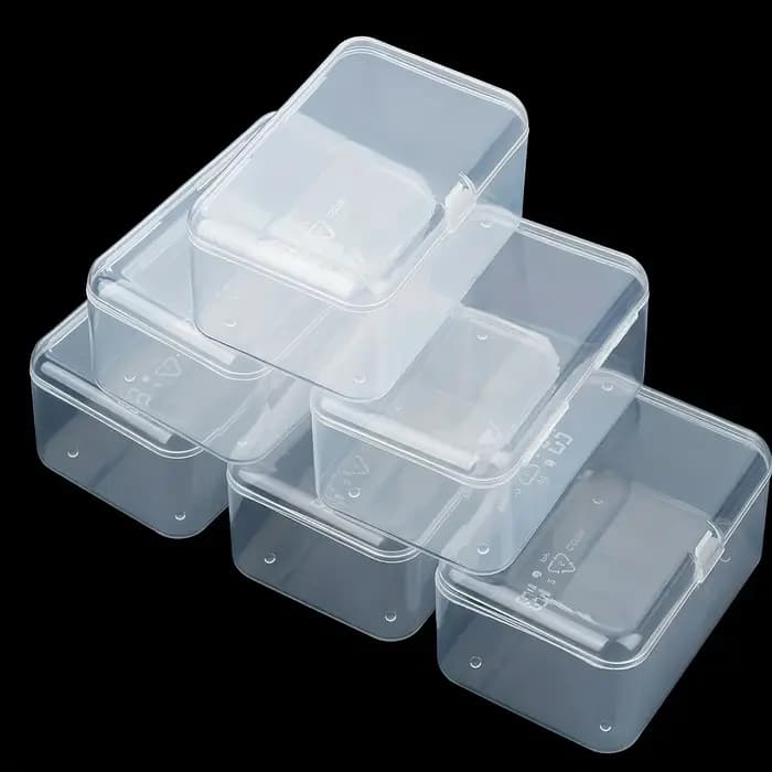 Boîtes de rangement en plastique Transparent