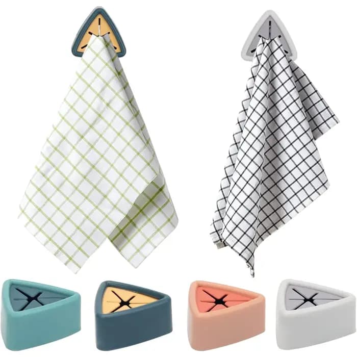 Porte-serviettes 3 en 1 avec crochets – Peut contenir des chiffons