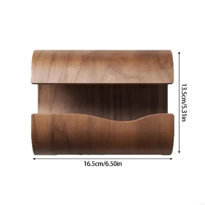 Boîte rangement élégante en bois pour papier soie