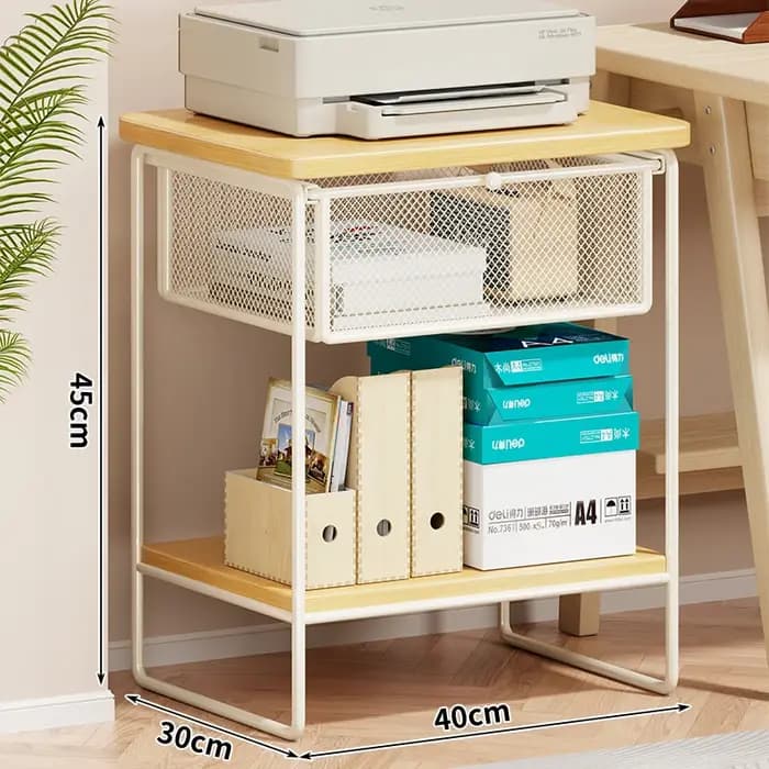 Support d'imprimante multifonctionnel avec porte-fichiers, organisateur de bureau, étagère de monite
