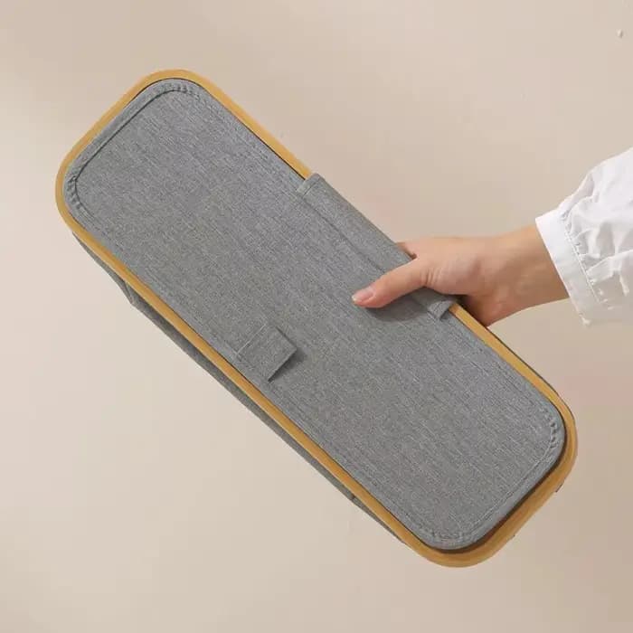 Panier de rangement pour papier toilette avec fenêtre transparente et couvercle