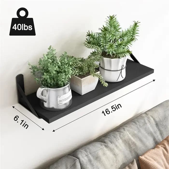 ABJI-étagères flottantes pour mur salon et cuisine décor ferme étagères murales pour chambre
