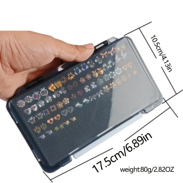 Boîte de rangement portable pour boucles d'oreilles