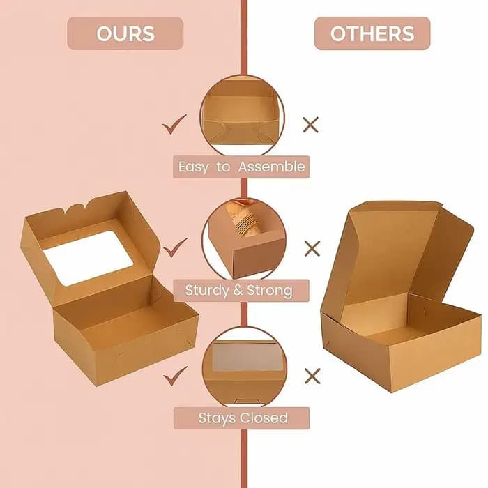 Boîtes à biscuits 10/20/30 compartiments avec fenêtre - boîtes à pain