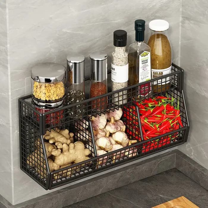 Support de stockage mural pour légumes et fruits