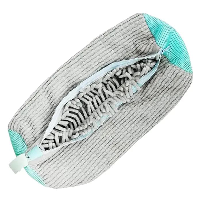 Sac de lavage pour chaussures en microfibre avec fermeture