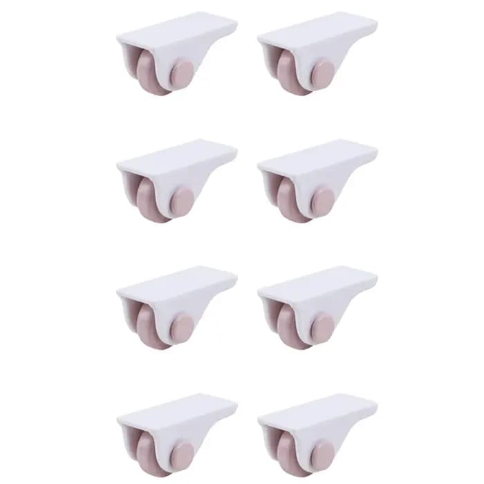 Boîte de rangement 4/8 pièces, roues à roulettes pour meubles, poulie directionnelle domestique, boîte de rangement portable auto-adhésive, roulette inférieure
