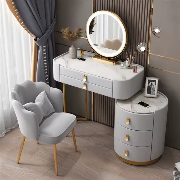Coiffeuse de rangement de maquillage pour filles