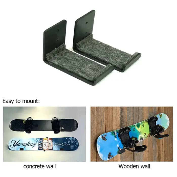 Présentoirs Muraux pour Planches à Roulettes de Ski