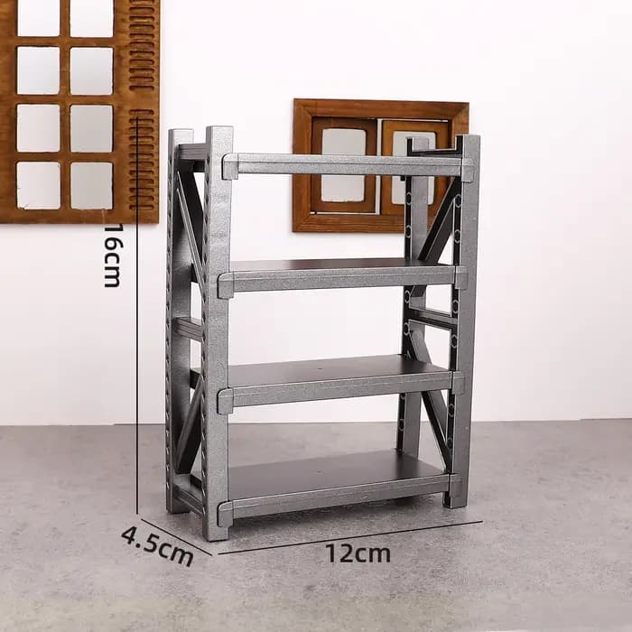 Maison de poupée Mini étagères support modèle supports de rangement échelle entrepôt scène