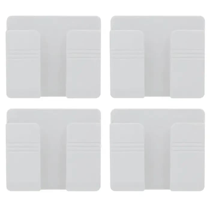 Boîte de rangement murale multifonction sans poinçon, 4/2/1 pièces, organisateur de télécommande TV,