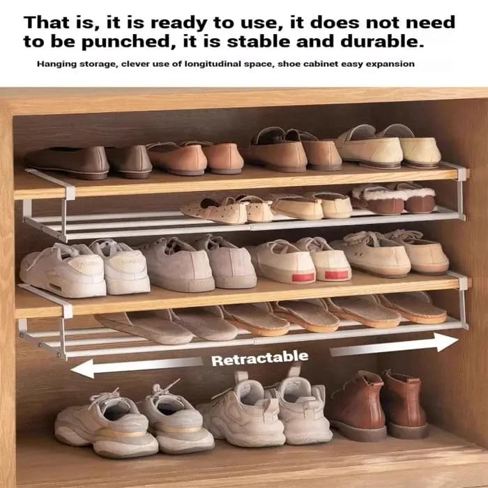 Étagère à chaussures réglable-organisateur