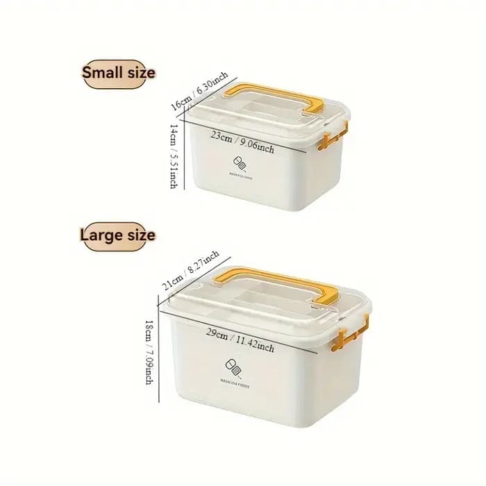 Boîte à médicaments de soins à domicile 1 pièce