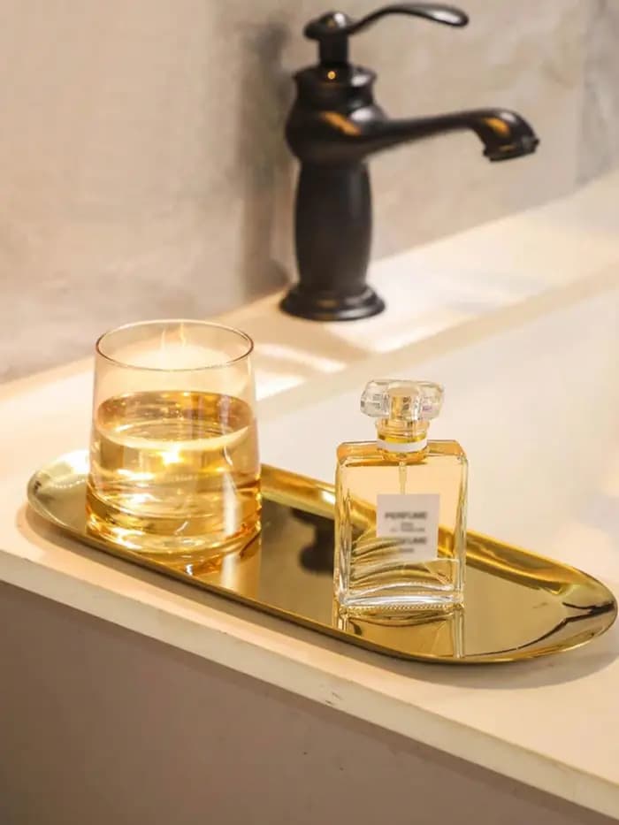 Étagère en acier inoxydable pour lavabo de salle de bain