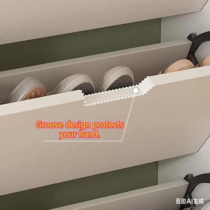 Armoire à chaussures multifonctionnelle en bois