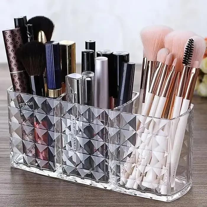 Boîte de rangement à motif de diamant