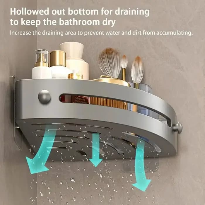 Étagères de salle de bain sans perçage