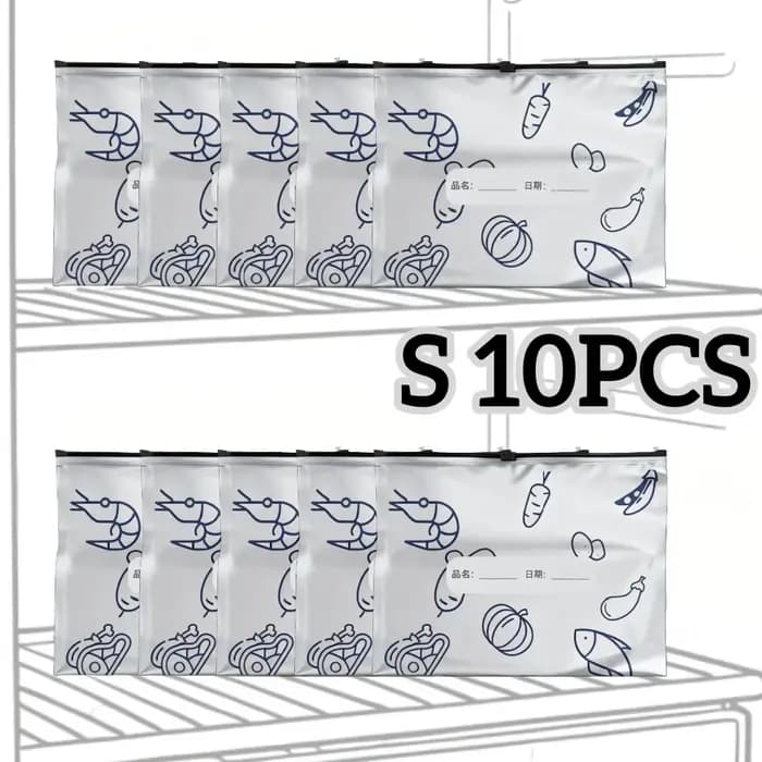 Sacs de rangement en papier d'aluminium, 10/60 pièces, organisateurs scellés pour congélateur, embal